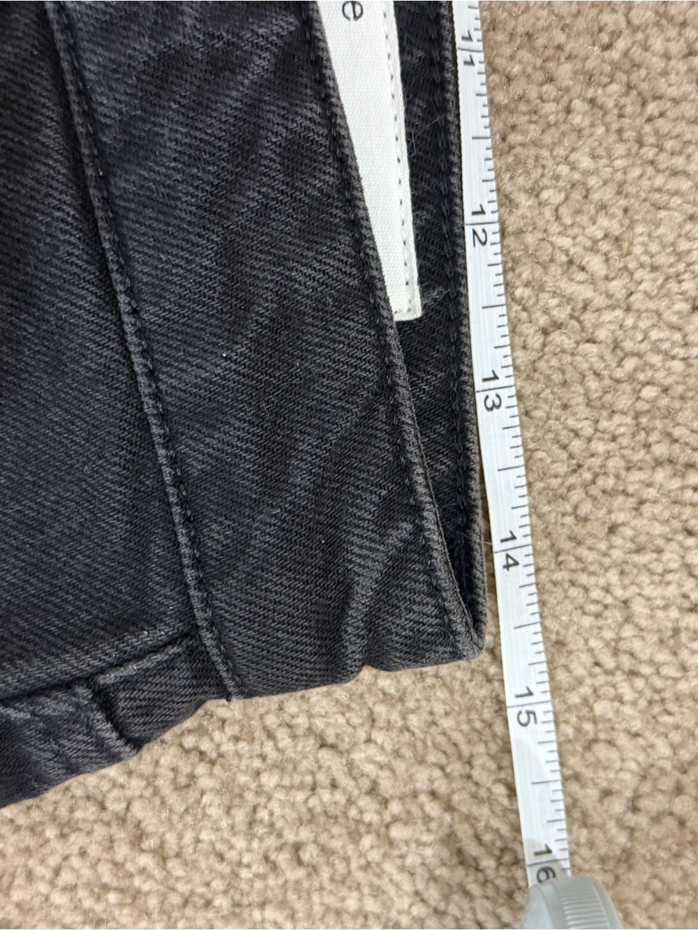 rag & bone Black Raw-Hem Miya Denim Cutoff Shorts size 26 - Picture 9 of 17